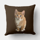 抽象芸術子猫枕 クッション (裏面)