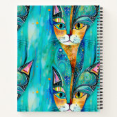抽象芸術子猫 ノートブック (裏面)