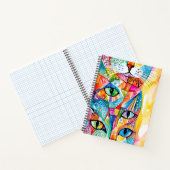 抽象芸術子猫 ノートブック (内部)