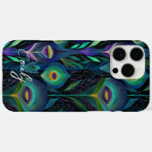抽象芸術孔雀の羽模様 Case-Mate iPhoneケース (裏面 (横))