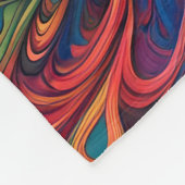 抽象芸術孔雀ブランケット フリースブランケット (角)