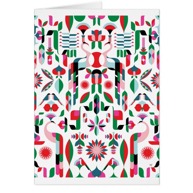 抽象芸術孔雀 (正面)