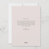 抽象芸術季節のごあいさつカスタムホリデーフォト シーズンカード (裏面)