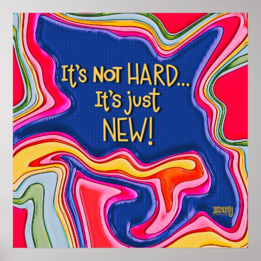 抽象芸術学生It's Just New Inspiration Poster ポスター (正面)