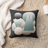 抽象芸術宇宙アート未来的な惑星系 クッション (ブランケット)