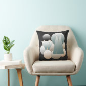 抽象芸術宇宙アート未来的な惑星系 クッション (椅子)