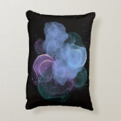 抽象芸術宇宙エネルギー流動枕 アクセントクッション (裏面(縦))