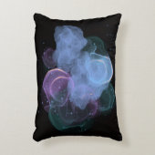 抽象芸術宇宙エネルギー流動枕 アクセントクッション (正面(垂直))