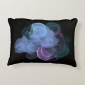 抽象芸術宇宙エネルギー流動枕 アクセントクッション (裏面)