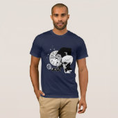 抽象芸術宇宙サル Tシャツ (正面フル)