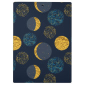 抽象芸術宇宙パタパーソナライズされたーン クリップボード (裏面)