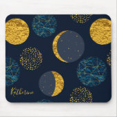 抽象芸術宇宙パタパーソナライズされたーン マウスパッド (正面)