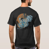 抽象芸術宇宙ワールドTシャツ Tシャツ (裏面)