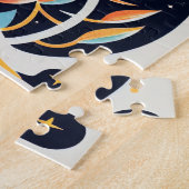 抽象芸術宇宙惑星コスモスモダント ジグソーパズル (側面)