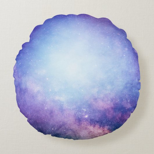 抽象芸術宇宙煙星 ラウンドクッション (正面)
