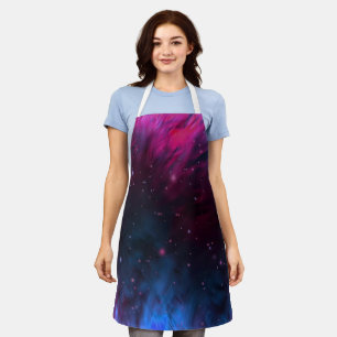 抽象芸術宇宙織物 エプロン