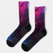 抽象芸術宇宙織物 ソックス (左)