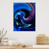 抽象芸術宇宙船ポスター ポスター (キッチン)