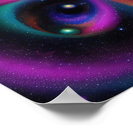 抽象芸術宇宙芸術 ポスター (角)