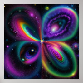 抽象芸術宇宙芸術 ポスター