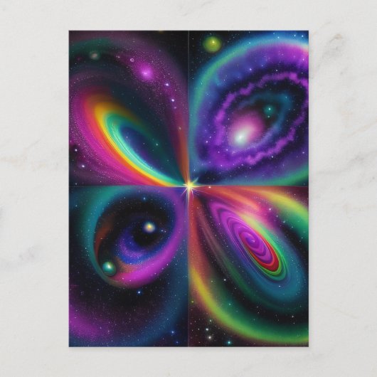 抽象芸術宇宙芸術 ポストカード (正面)