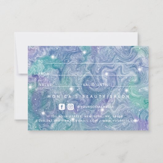 抽象芸術宇宙銀河系宇宙美しいサロングラム (裏面)