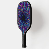 抽象芸術宇宙青爆発 ピックルボールラケット (左)
