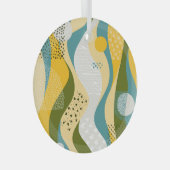 抽象芸術宇宙:スムーズラインオーナメント。 ガラスオーナメント (正面右)