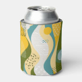 抽象芸術宇宙:スムーズラインオーナメント。 缶クーラー (缶正面)