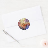 抽象芸術宇宙 ラウンドシール (封筒)