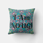 抽象芸術宝曼荼羅私は十分な肯定 クッション (裏面)