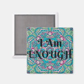 抽象芸術宝曼荼羅私は十分な肯定 マグネット (正面/裏面)