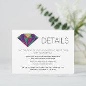 抽象芸術宝石結婚の詳細挿入1 エンクロージャーカード (スタンド正面)