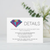 抽象芸術宝石結婚の詳細挿入 エンクロージャーカード (スタンド正面)