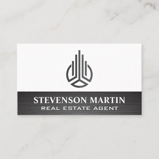 抽象芸術実在ロゴ 名刺 (正面)