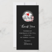 抽象芸術富士山の風景 サンキューカード (正面)