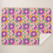 抽象芸術対称デザイン シェルパブランケット (正面(横))