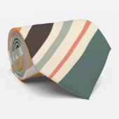 抽象芸術対角レトロスタイルストライプ ネクタイ (ロール)