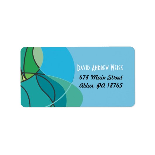 抽象芸術少年タリスプリント自分のラベル ラベル (正面)