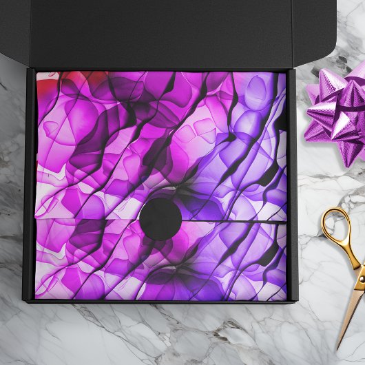 抽象芸術層状タイ数々の染色 – ピンク 薄葉紙