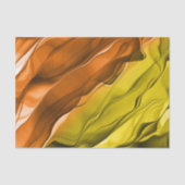 抽象芸術層状タイ染色オレンジイエロークラフト 薄葉紙 (正面)