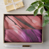 抽象芸術層状タイ染色パープルレッドクラフト 薄葉紙 (ギフト)