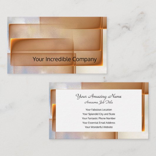 抽象芸術層 名刺 (正面/裏面)