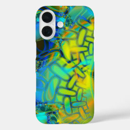 抽象芸術層 iPhone 16ケース