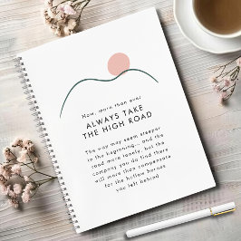 抽象芸術山と太陽がハイロード ノートブック