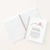 抽象芸術山と太陽がハイロード ノートブック (内部)