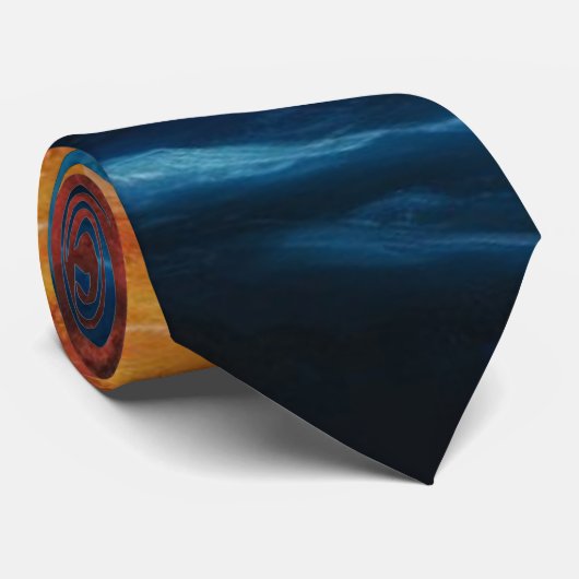 抽象芸術山夕日 ネクタイ (ロール)