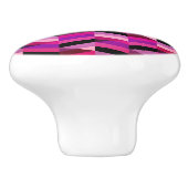 抽象芸術山形/ヘリンボーン |紫と紫 セラミックノブ (側面)