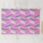 抽象芸術山形/ヘリンボーン |紫と紫 ペーパーパッド (インサイチュ)
