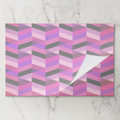 抽象芸術山形/ヘリンボーン |紫と紫 ペーパーパッド (折り畳み)